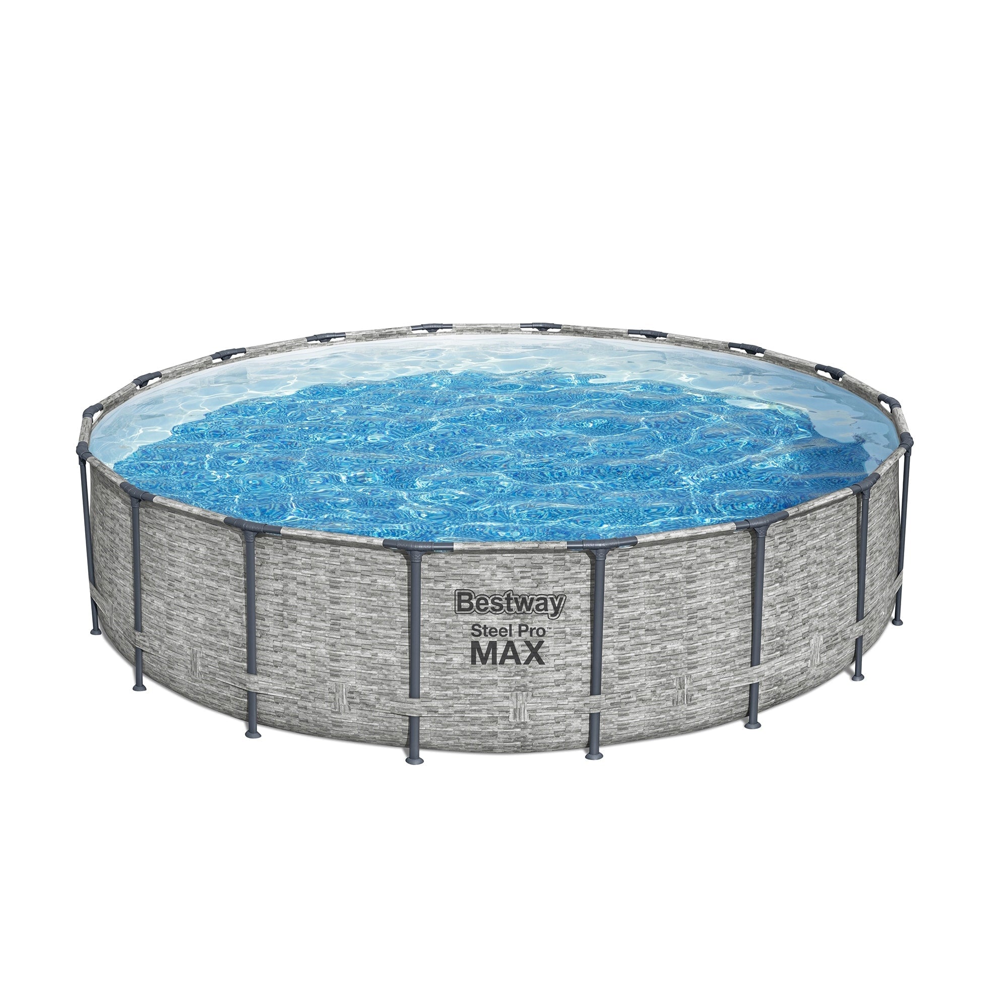 Piscine hors sol Bestway Steel Pro MAX ronde avec pompe et couverture