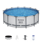 Piscine hors sol Bestway Steel Pro MAX ronde avec pompe et couverture