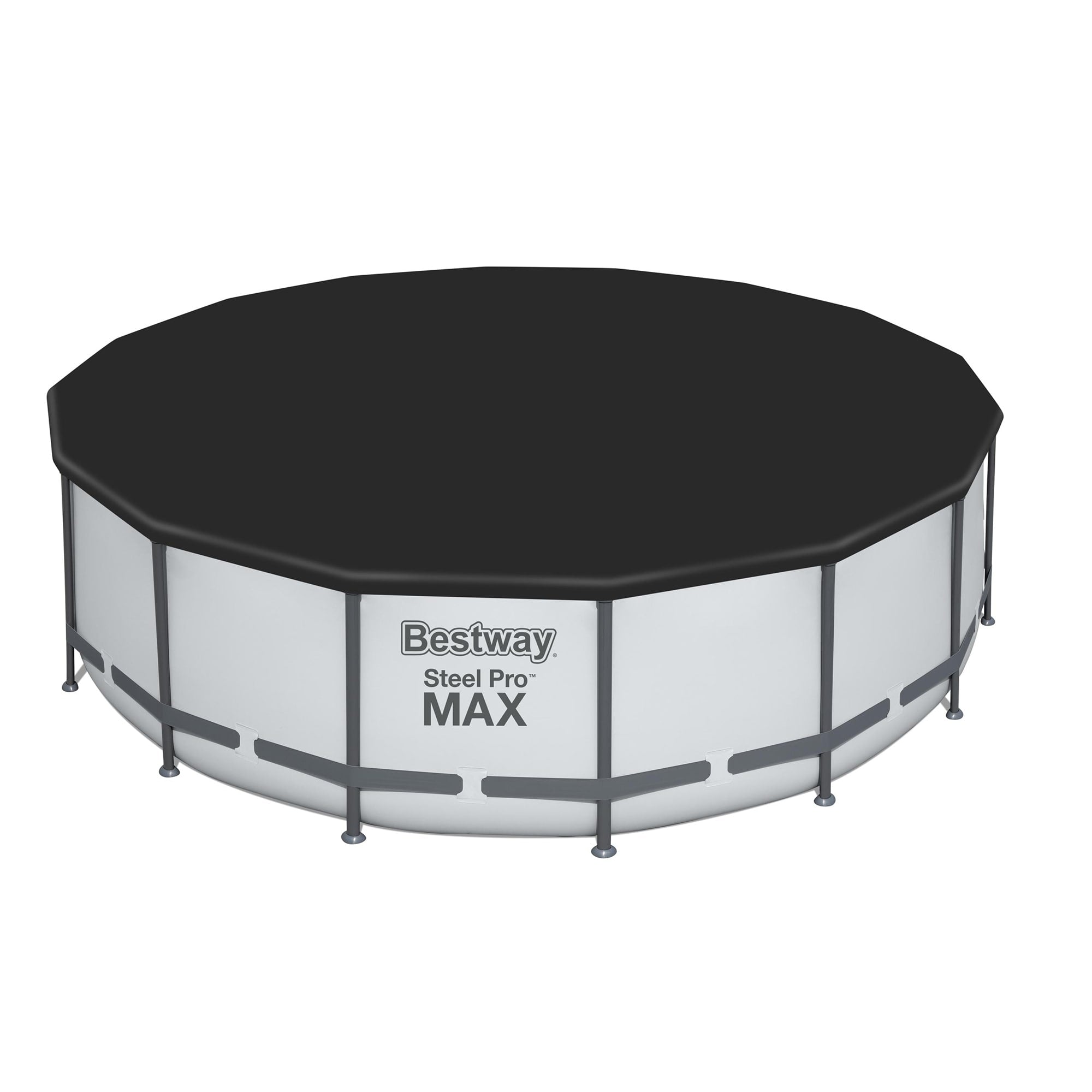 Piscine hors sol Bestway Steel Pro MAX ronde avec pompe et couverture