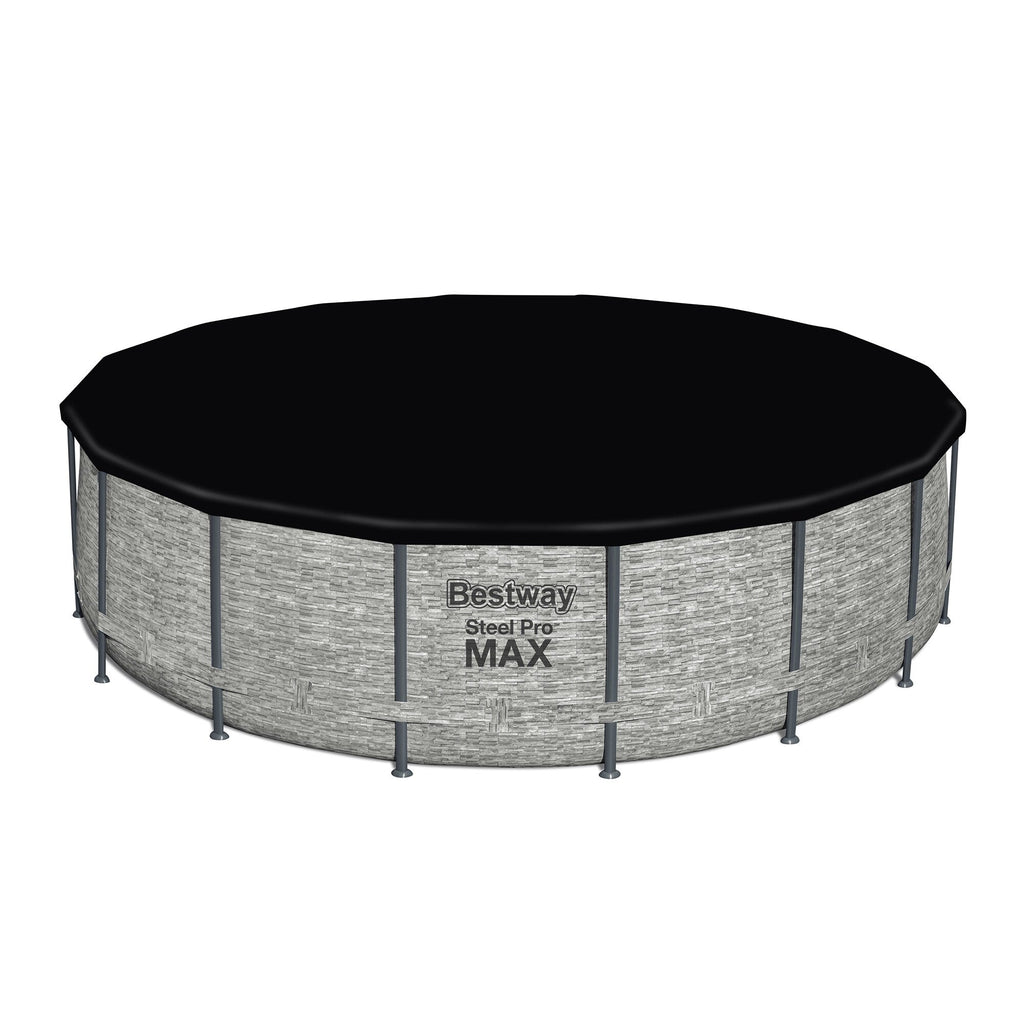 Piscine hors sol Bestway Steel Pro MAX ronde avec pompe et couverture