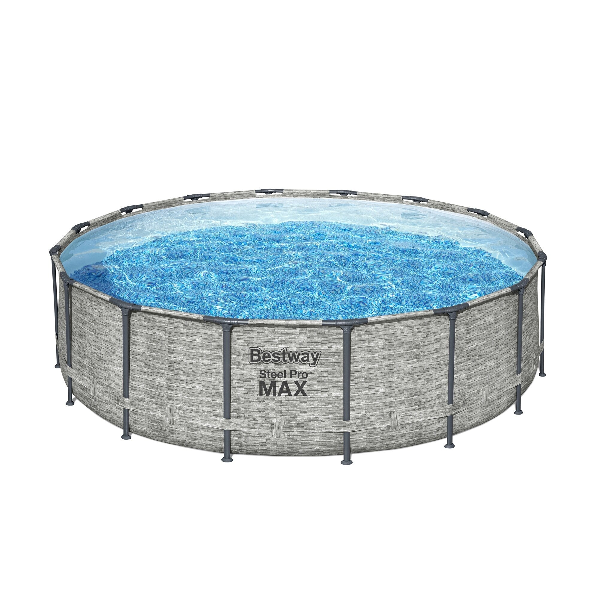 Piscine hors sol Bestway Steel Pro MAX ronde avec pompe et couverture