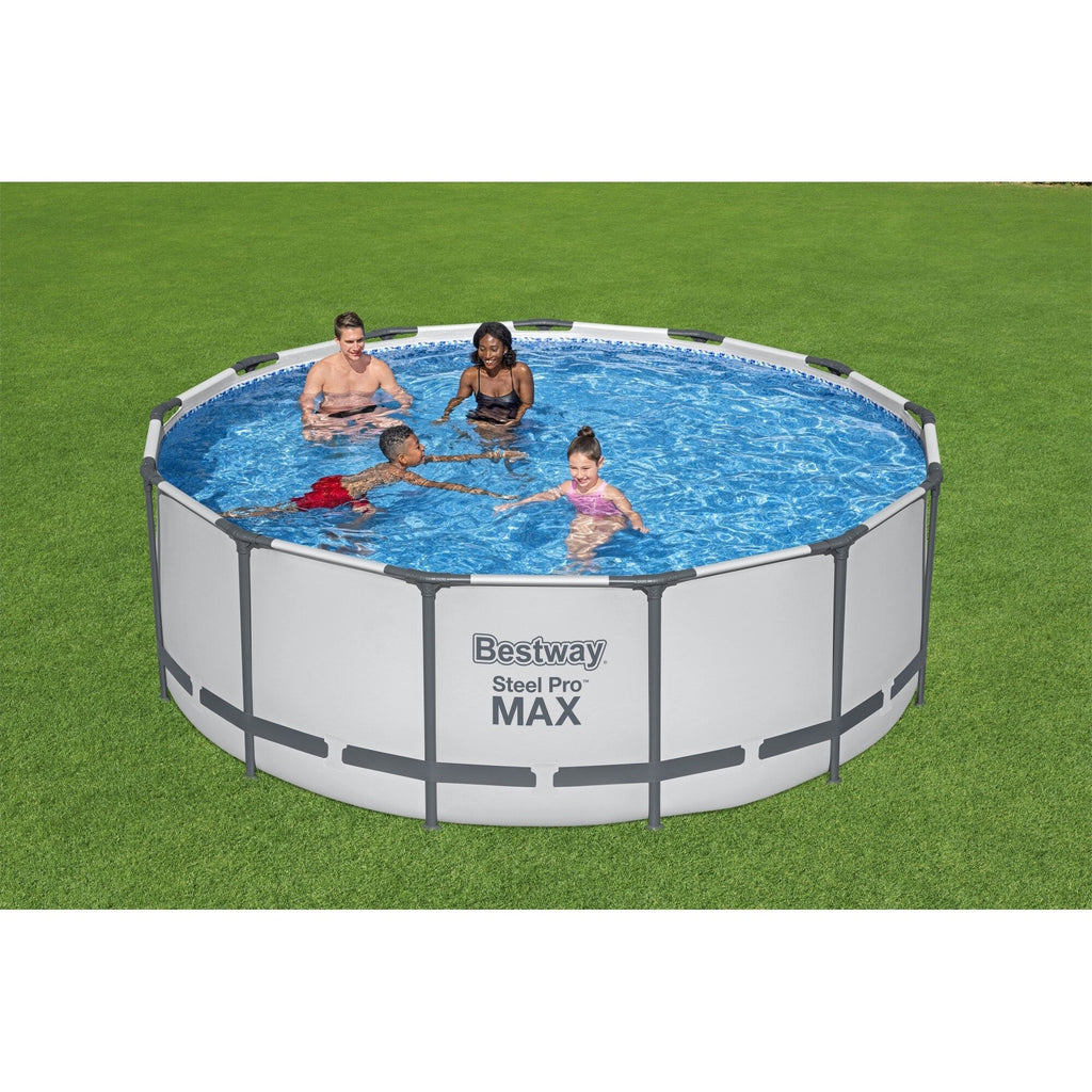Piscine hors sol Bestway Steel Pro MAX ronde avec pompe et couverture