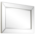 Miroir rectangulaire biseauté transparent haute définition à fixer au mur pour salle de bain, meuble-lavabo, chambre à coucher, 3 tailles