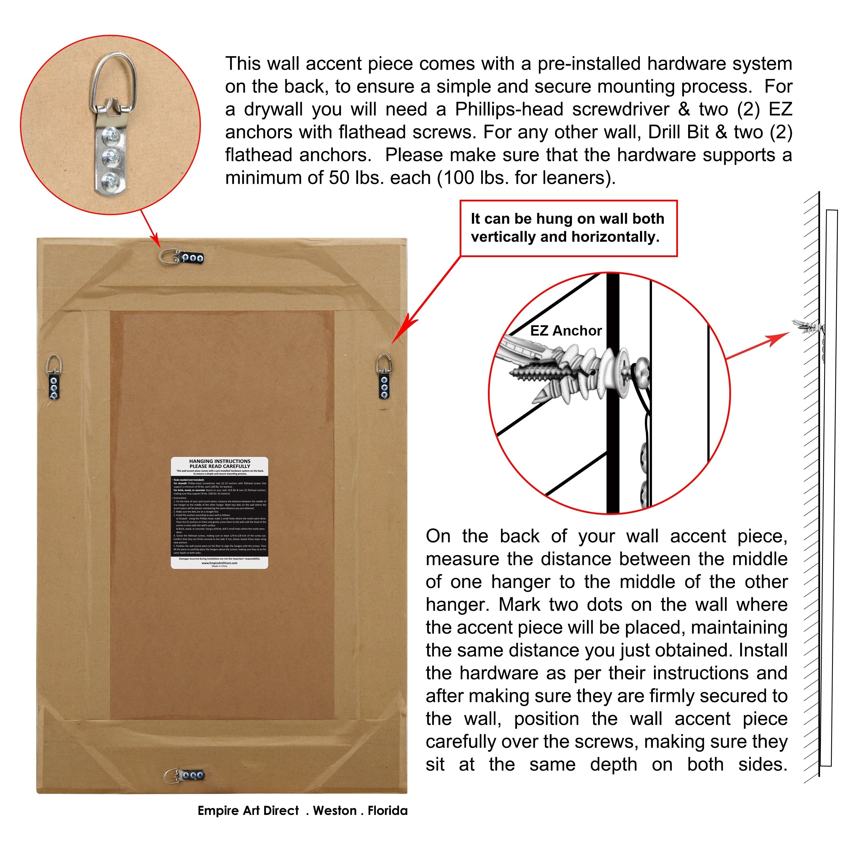 Miroir rectangulaire biseauté transparent haute définition à fixer au mur pour salle de bain, meuble-lavabo, chambre à coucher, 3 tailles