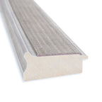 Miroir mural de salle de bain en bois biseauté - Cadre argenté Trellis - Trellis Argenté