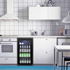 Réfrigérateur à boissons - Mini réfrigérateur à porte vitrée de 120 canettes