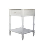 Lit à panneaux capitonné Billy avec 2 tables de chevet