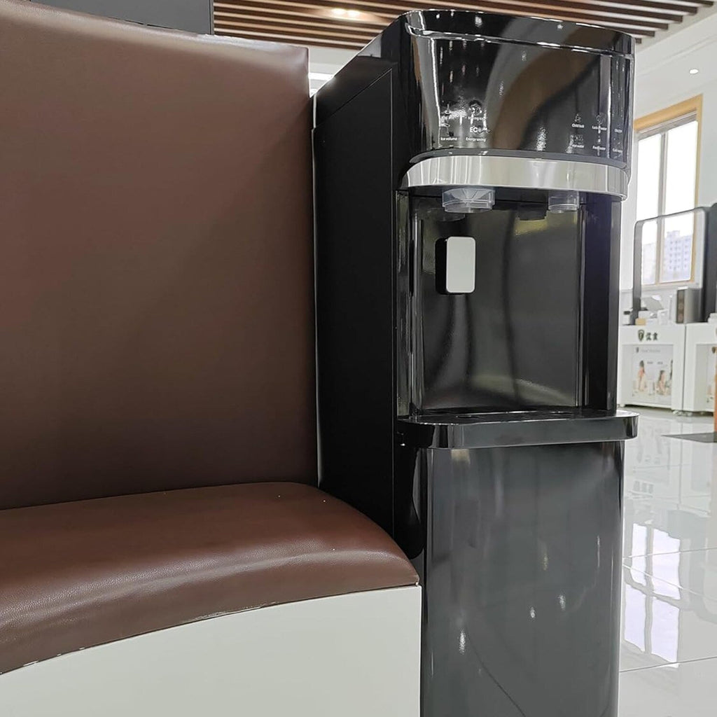 Distributeurs d'eau chaudes et froides 3 en 1 noirs avec machine à glaçons