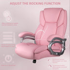 Chaise de bureau executive Bossin pour personnes de grande taille et fortes corpulent, support lombaire réglable, 500 lbs, chaise ergonomique à dossier haut en cuir PU pour ordinateur.