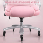 Chaise de bureau executive Bossin pour personnes de grande taille et fortes corpulent, support lombaire réglable, 500 lbs, chaise ergonomique à dossier haut en cuir PU pour ordinateur.