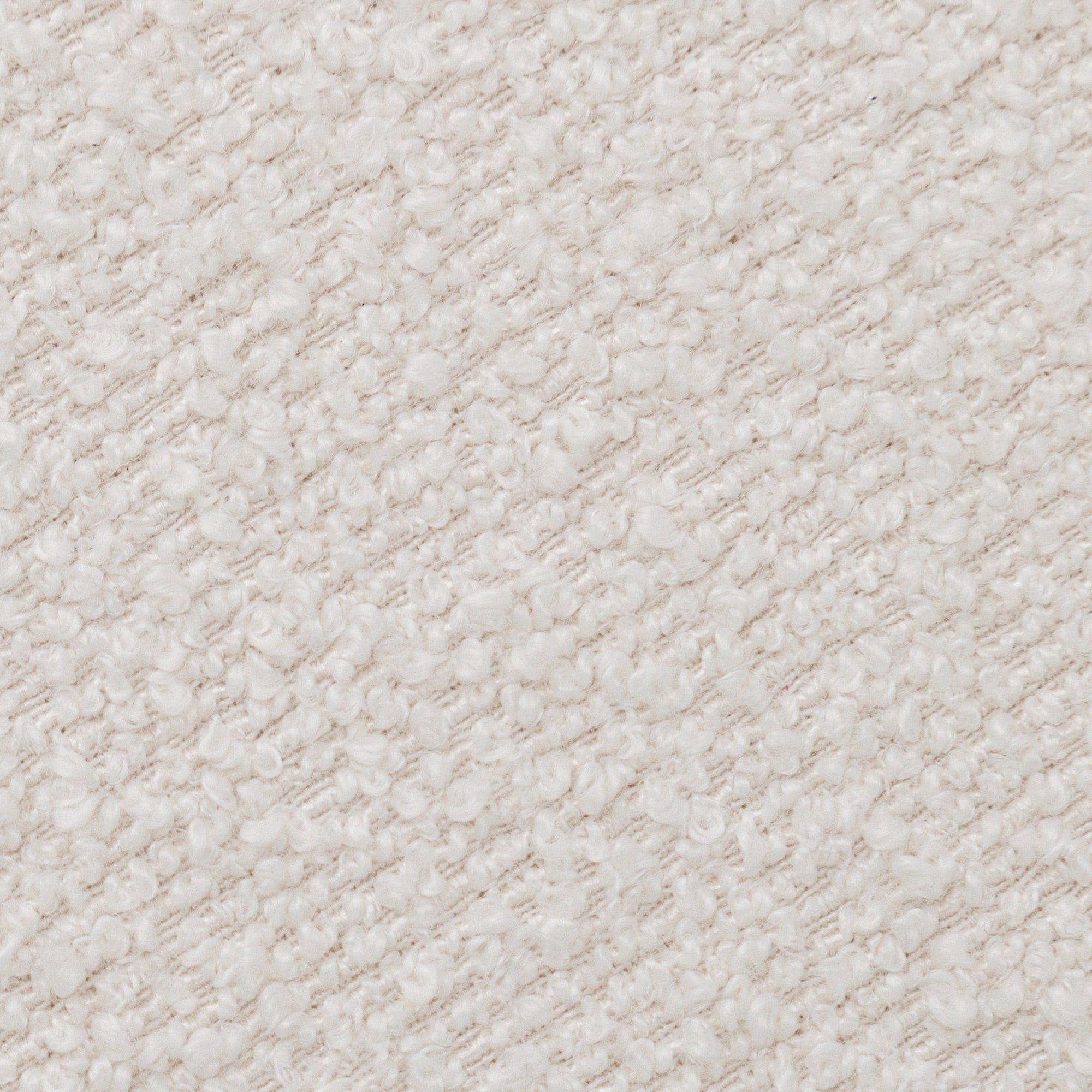 Canapé 2 places KINWELL en tissu bouclé avec coussins