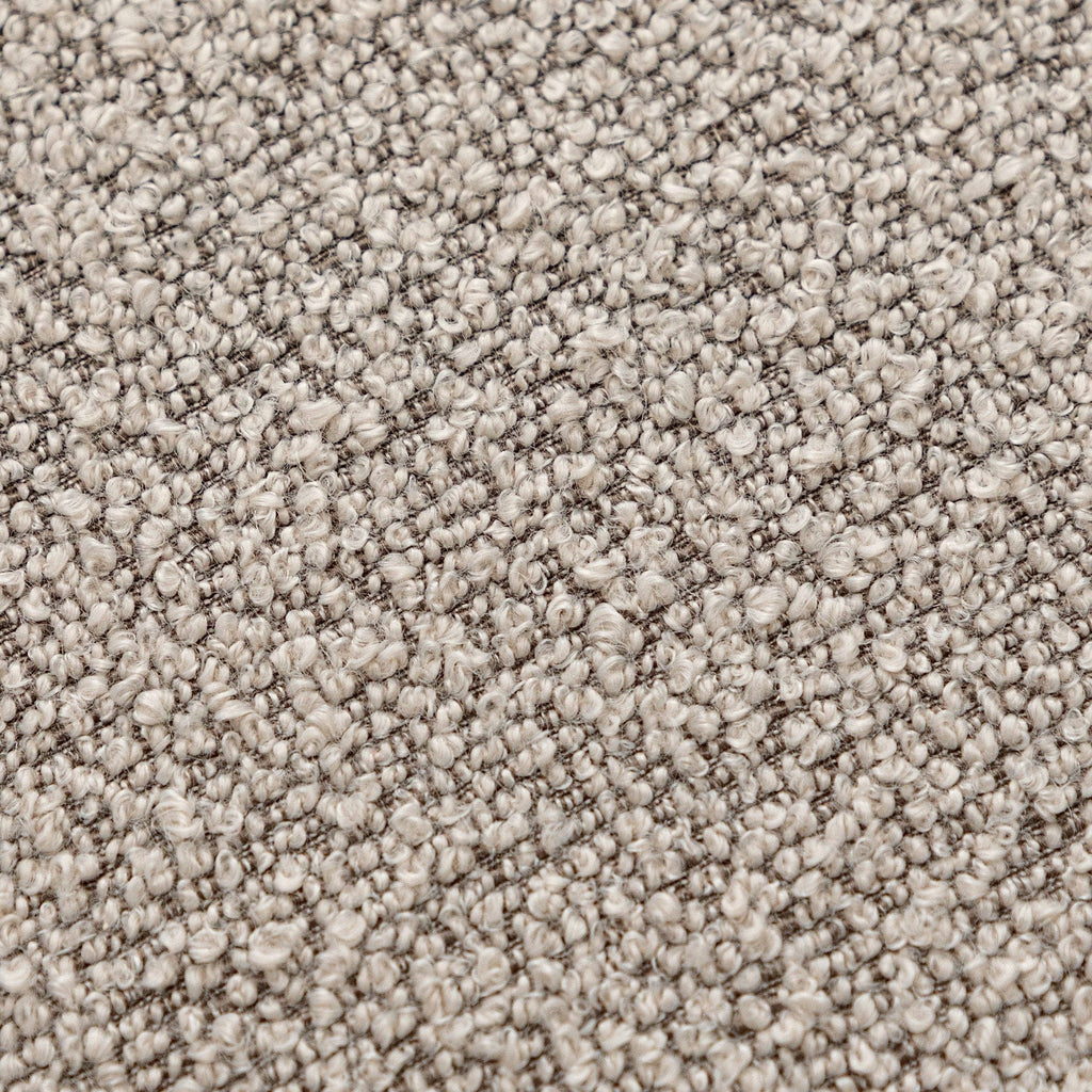 Canapé 2 places KINWELL en tissu bouclé avec coussins