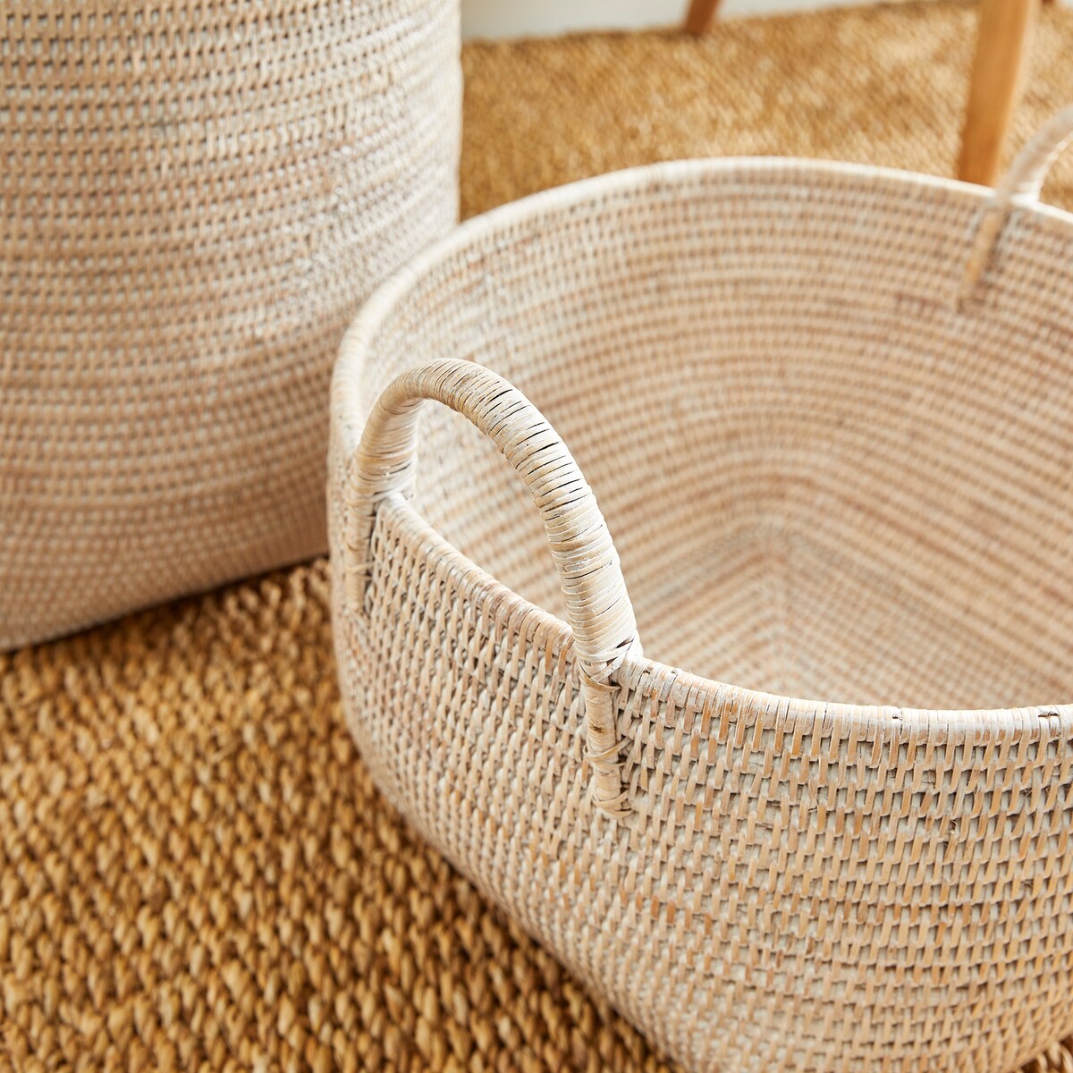 Panier en osier de Birmanie pour verger, lot de 2