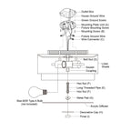 Luminaire de plafond à abat-jour blanc en lin, style moderne du milieu du siècle, modèle Burnaby.