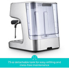 Machine à expresso tout-en-un CASABREWS Ultra avec écran LCD, argent.