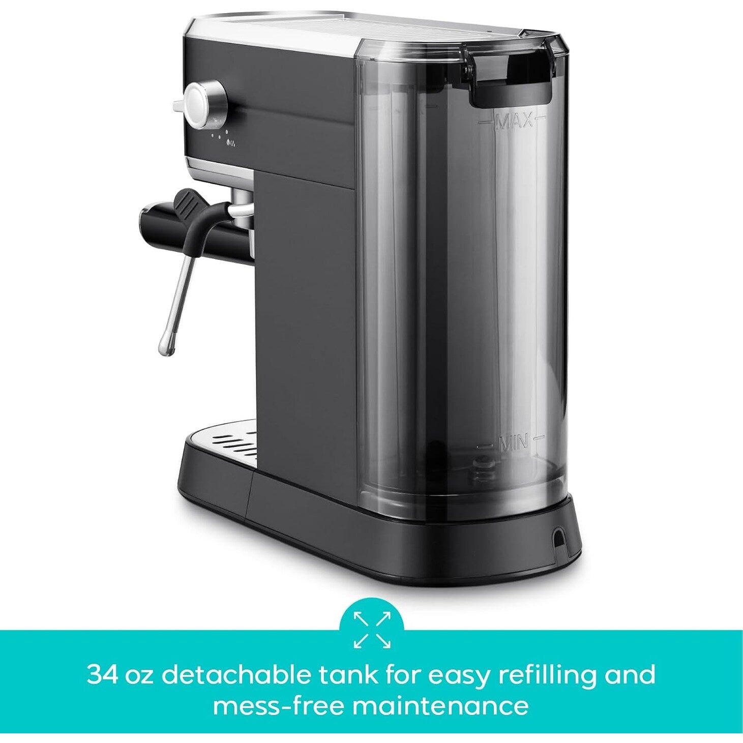 Machine à expresso CASABREWS CM5418 20 bars avec buse vapeur pour faire mousser le lait