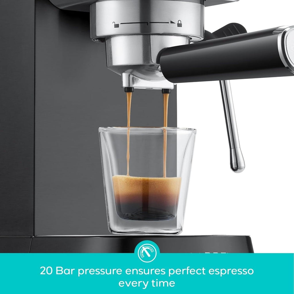 Machine à expresso CASABREWS CM5418 20 bars avec buse vapeur pour faire mousser le lait