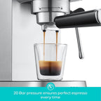 Machine à expresso CASABREWS CM5418 20 bars avec buse vapeur pour faire mousser le lait