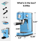 Machine à expresso CASABREWS CM5418 20 bars avec système de moussage de lait - N/A