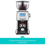 CASABREWS Tornado Moulin à café électrique à meules coniques argenté - N/A