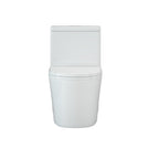 CB HOME 24'' Toilettes compactes monobloc, chasse d'eau double, siphon moderne, hauteur confortable de 16,5'' avec siège à fermeture amortie.