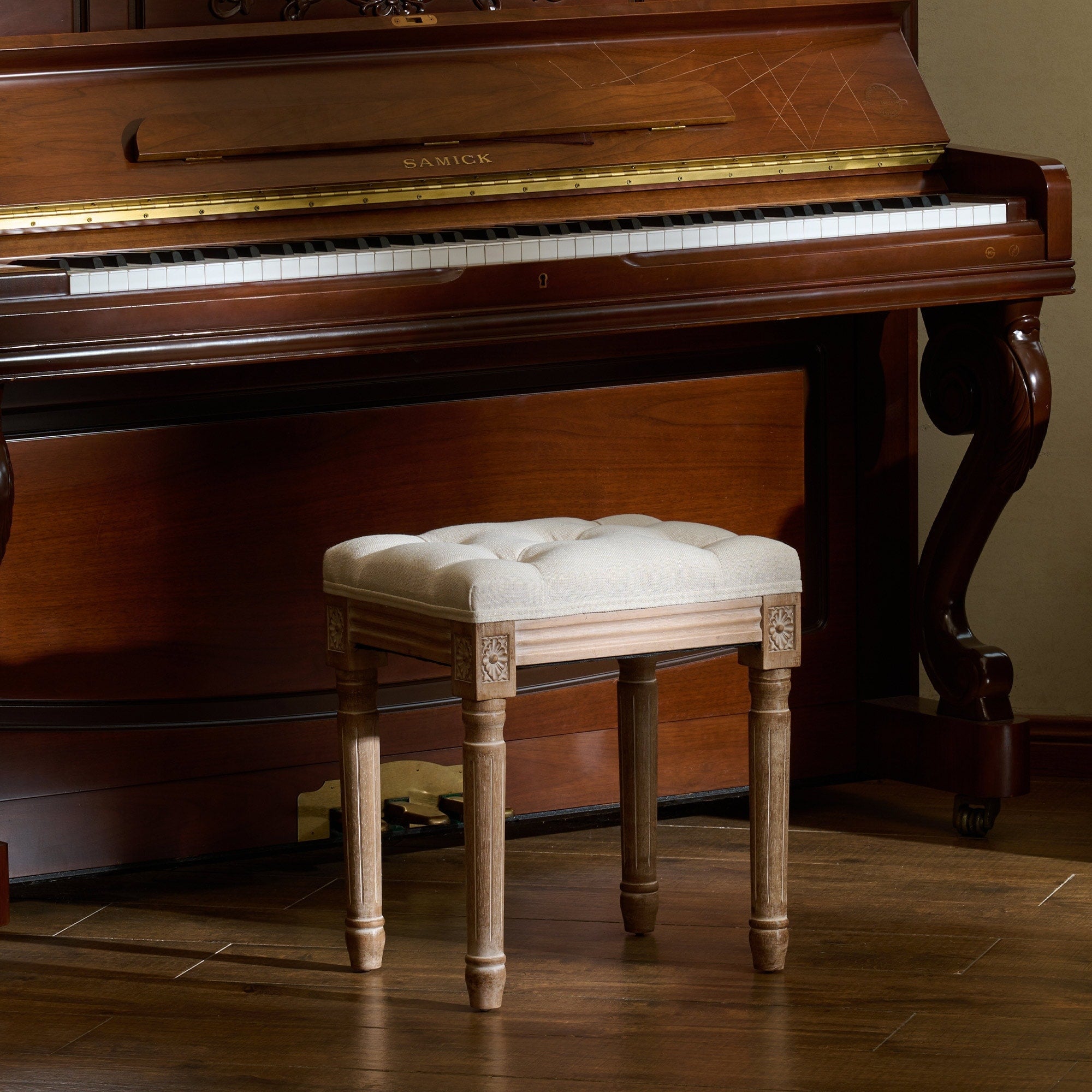 Tabouret de pieds et tabouret de coiffeuse rembourrés CO-Z, style vintage français
