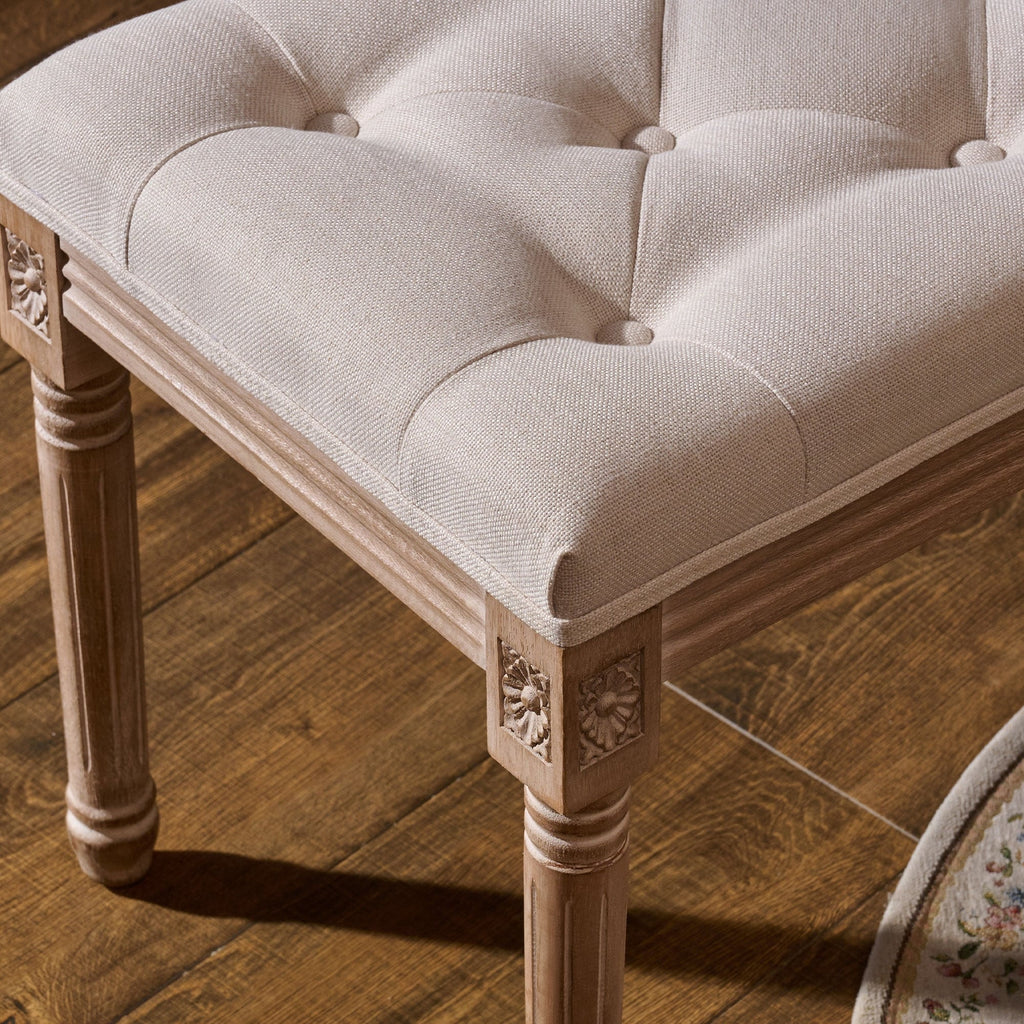 Tabouret de pieds et tabouret de coiffeuse rembourrés CO-Z, style vintage français