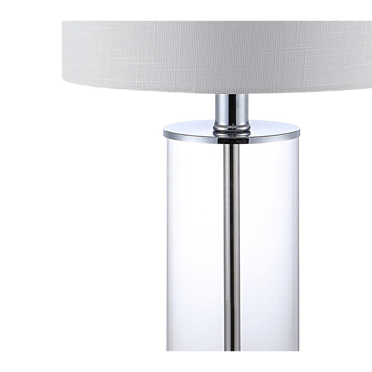 Lampe de table LED à chargement USB Cabell 21 en verre, style moderne et contemporain, bronze vieilli (lot de 2) par JONATHAN Y