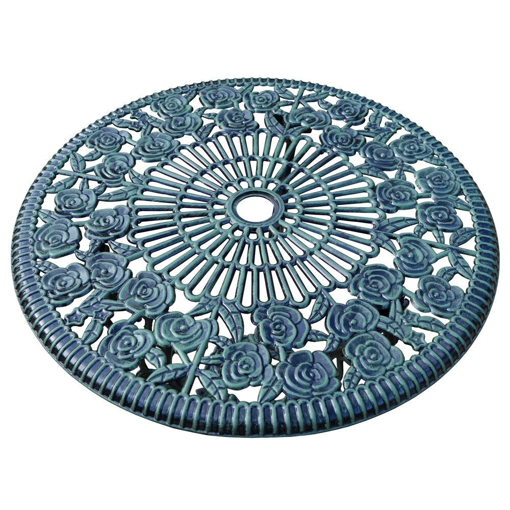 Ensemble bistro 3 pièces Camellia en aluminium moulé vert Verdi avec table et 2 chaises