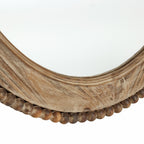 Miroir mural ovale Cameo avec cadre en bois, 81 cm, miroir mural pour salle de bain - 81,03 H x 61 L x 3,2 l (cm)