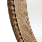 Miroir mural ovale Cameo avec cadre en bois, 81 cm, miroir mural pour salle de bain - 81,03 H x 61 L x 3,2 l (cm)