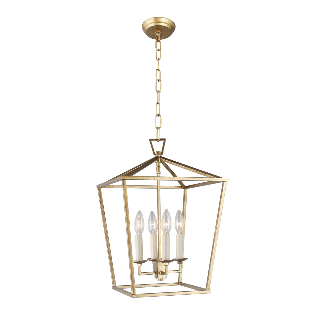 Suspension Lanterne Style Bougie pour Escalier ou Îlot de Cuisine, Lustre à Cage Ouverte - N/A