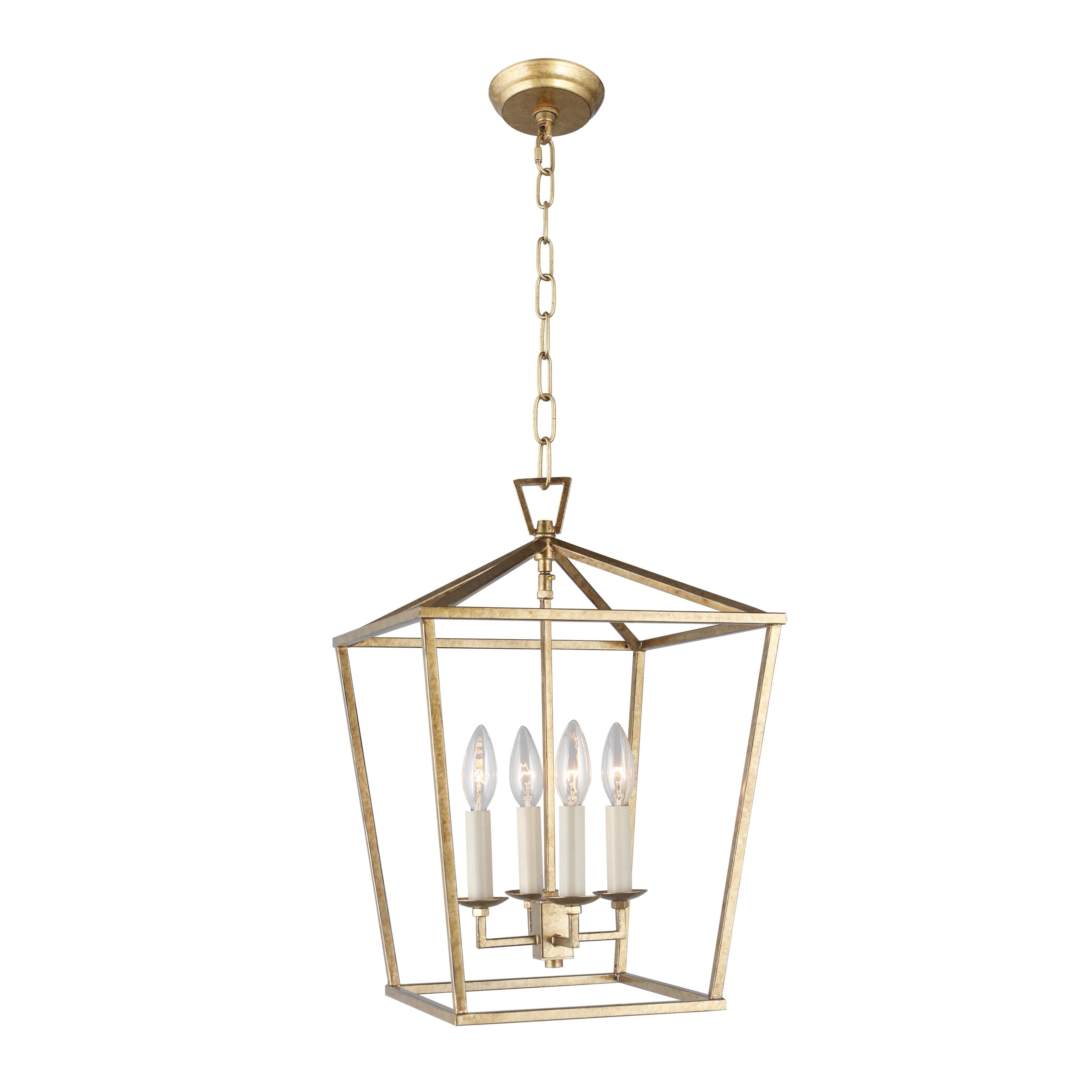 Suspension Lanterne Style Bougie pour Escalier ou Îlot de Cuisine, Lustre à Cage Ouverte - N/A