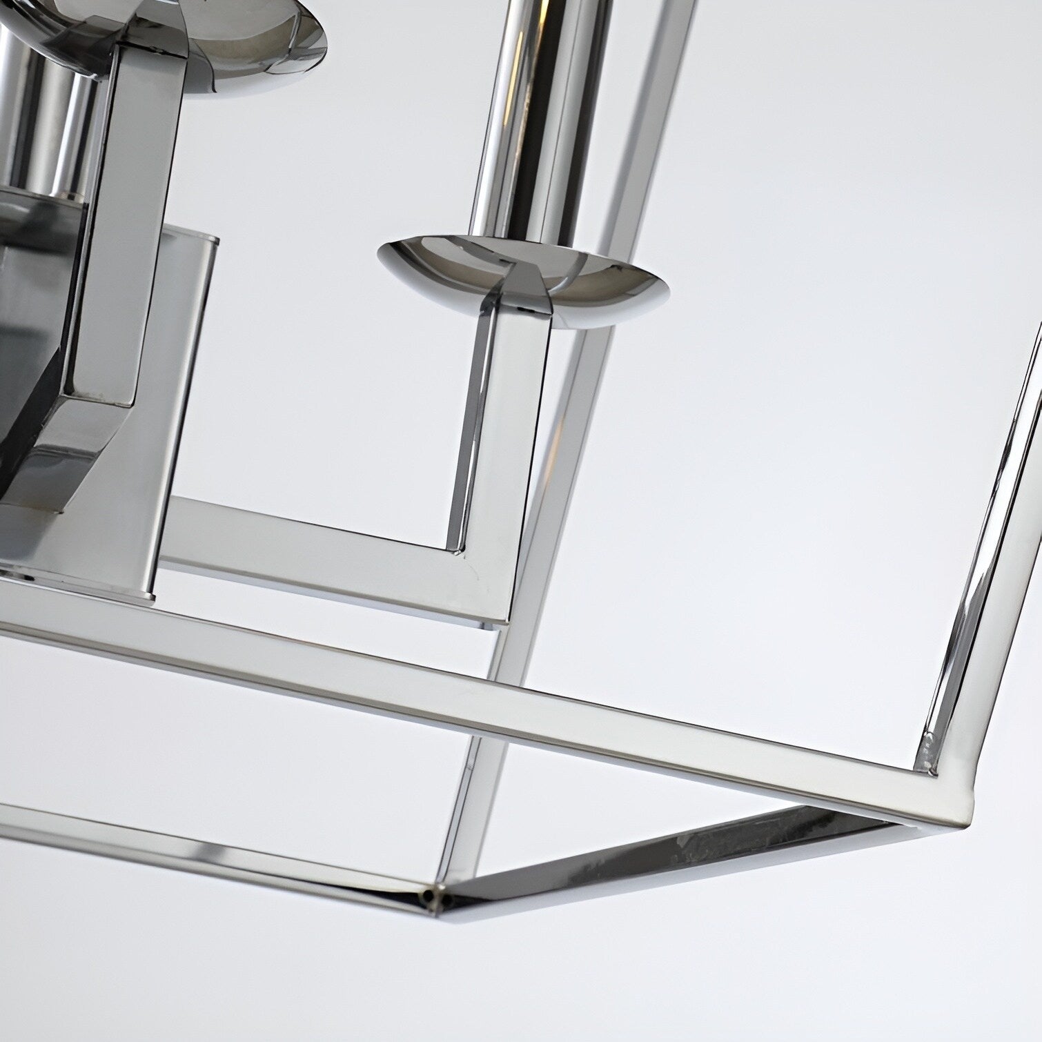 Suspension Lanterne Style Bougie pour Escalier ou Îlot de Cuisine, Lustre à Cage Ouverte - N/A