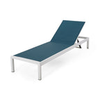 Chaise longue d'extérieur en aluminium Cape Coral (lot de 2) par Christopher Knight Home - 77,56 L x 25,20 l x 11,80 h (cm)