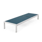 Chaise longue d'extérieur en aluminium Cape Coral (lot de 2) par Christopher Knight Home - 77,56 L x 25,20 l x 11,80 h (cm)