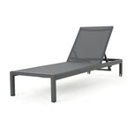 Chaise longue d'extérieur en aluminium Cape Coral (lot de 2) par Christopher Knight Home - 77,56 L x 25,20 l x 11,80 h (cm)