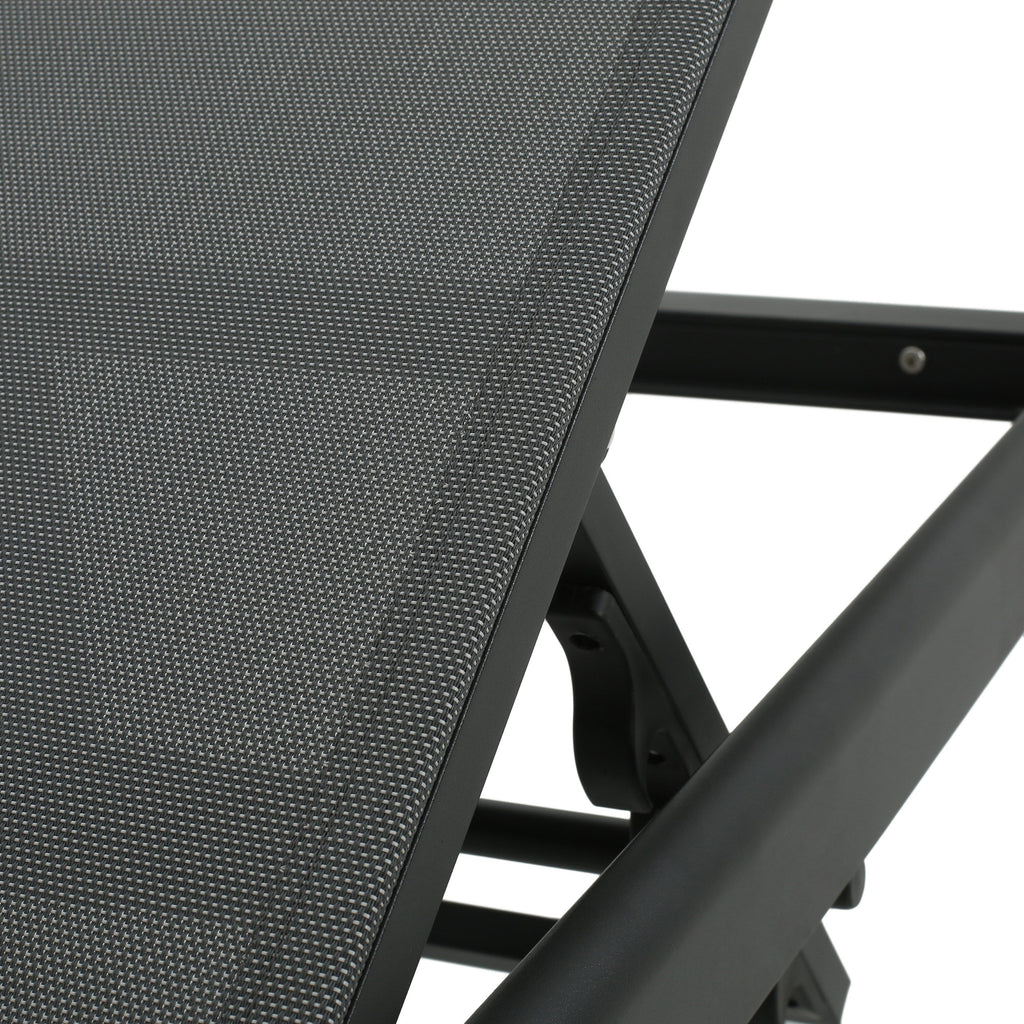 Chaise longue d'extérieur en aluminium Cape Coral (lot de 2) par Christopher Knight Home - 77,56 L x 25,20 l x 11,80 h (cm)