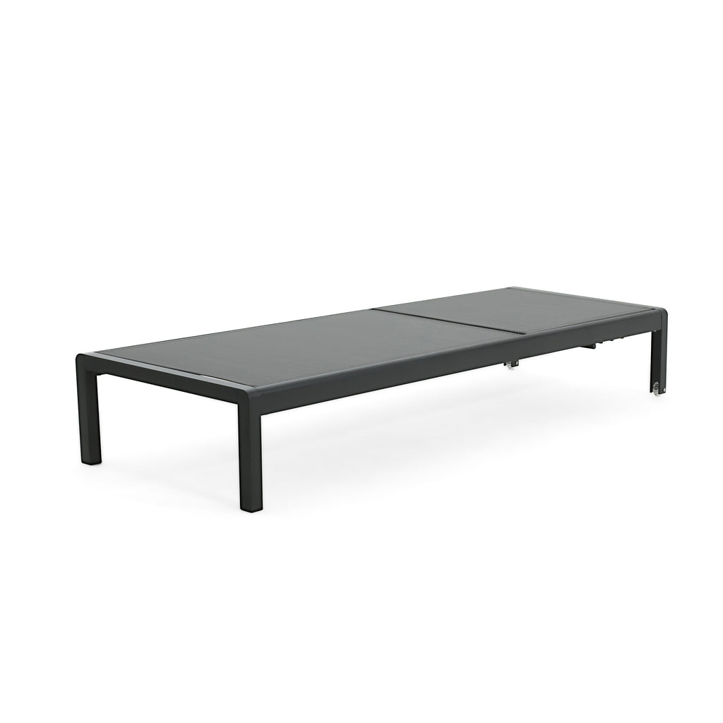 Chaise longue d'extérieur en aluminium Cape Coral (lot de 2) par Christopher Knight Home - 77,56 L x 25,20 l x 11,80 h (cm)