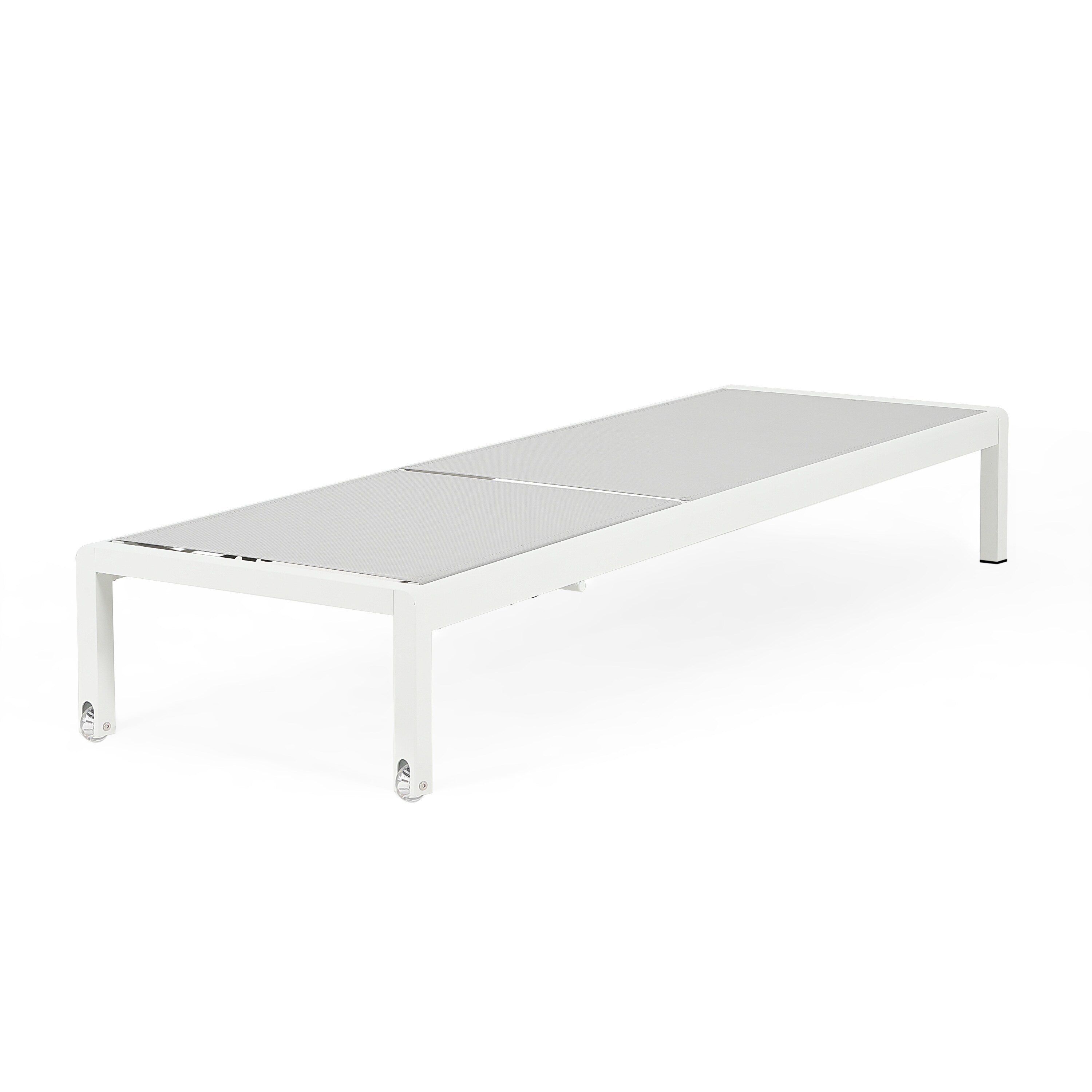 Chaise longue d'extérieur en aluminium Cape Coral (lot de 2) par Christopher Knight Home - 77,56 L x 25,20 l x 11,80 h (cm)