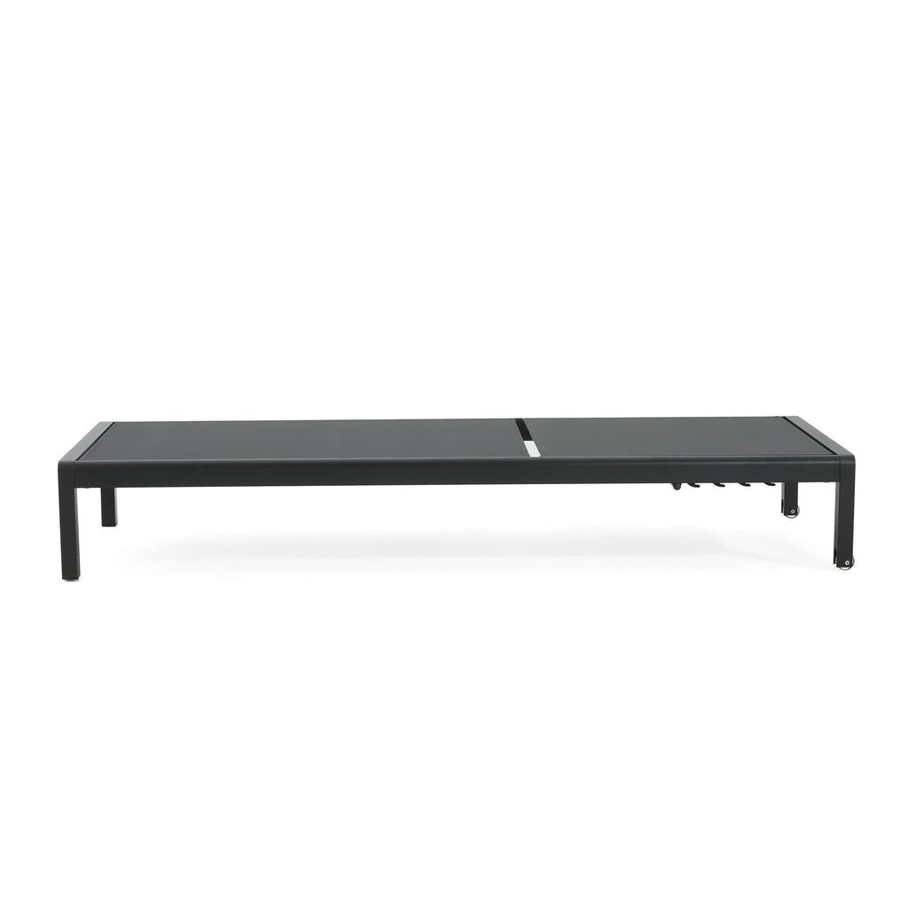 Chaise longue d'extérieur en aluminium Cape Coral (lot de 2) par Christopher Knight Home - 77,56 L x 25,20 l x 11,80 h (cm)