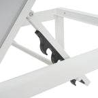 Chaise longue d'extérieur en aluminium Cape Coral (lot de 2) par Christopher Knight Home - 77,56 L x 25,20 l x 11,80 h (cm)