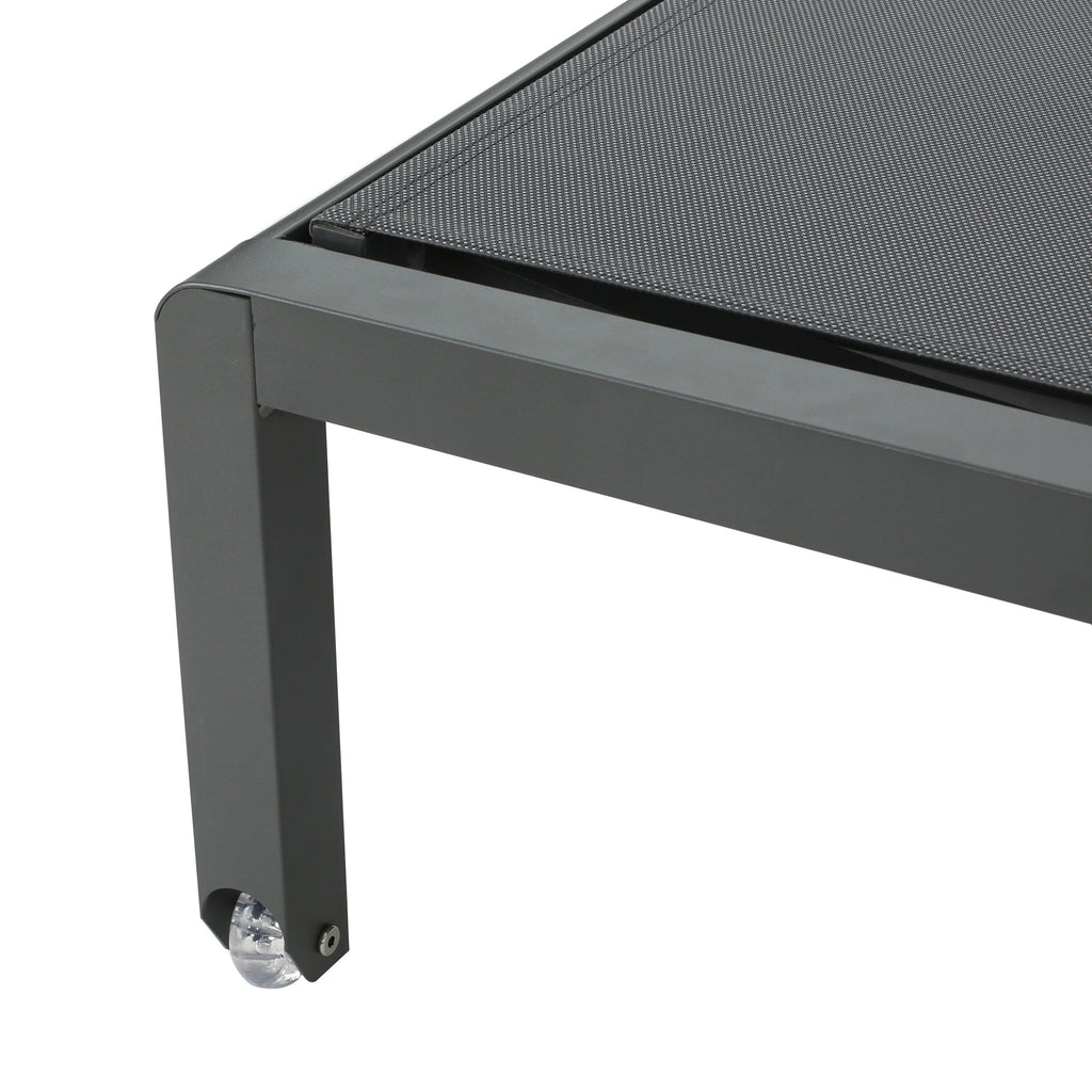 Chaise longue d'extérieur en aluminium Cape Coral (lot de 2) par Christopher Knight Home - 77,56 L x 25,20 l x 11,80 h (cm)