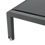 Chaise longue d'extérieur en aluminium Cape Coral (lot de 2) par Christopher Knight Home - 77,56 L x 25,20 l x 11,80 h (cm)