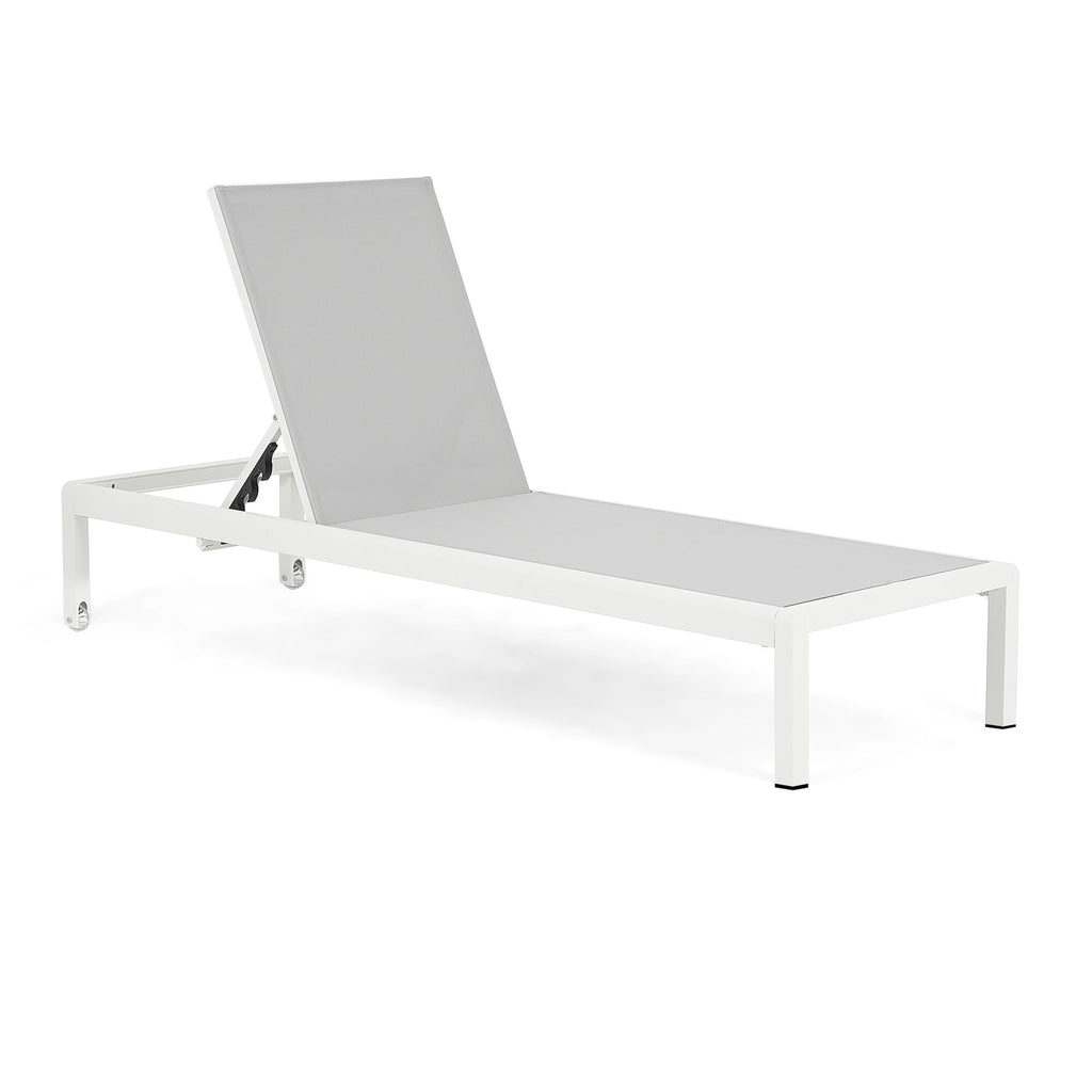 Chaise longue d'extérieur en aluminium Cape Coral (lot de 2) par Christopher Knight Home - 77,56 L x 25,20 l x 11,80 h (cm)