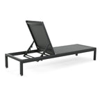 Chaise longue d'extérieur en aluminium Cape Coral (lot de 2) par Christopher Knight Home - 77,56 L x 25,20 l x 11,80 h (cm)