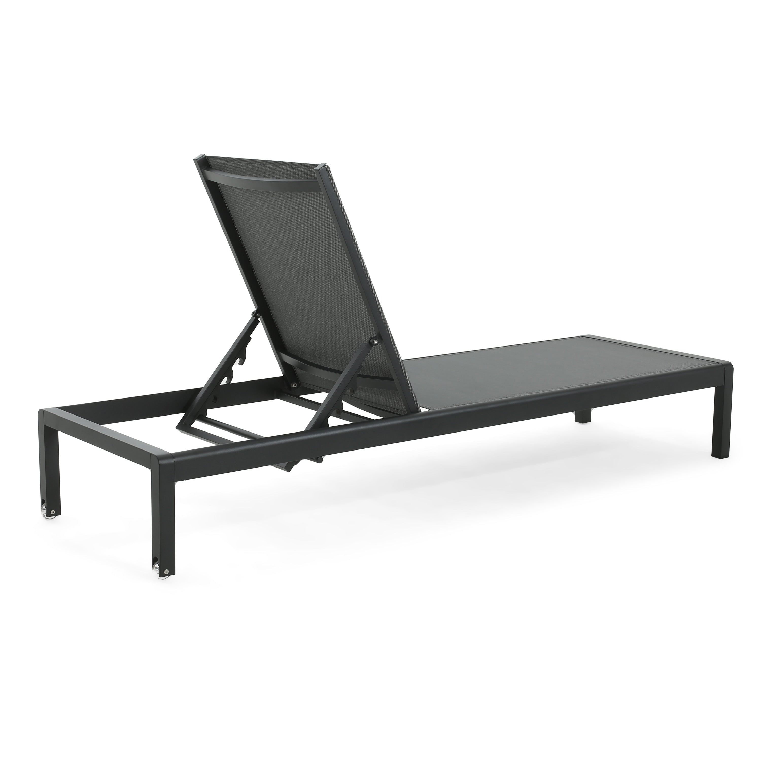 Chaise longue d'extérieur en aluminium Cape Coral (lot de 2) par Christopher Knight Home - 77,56 L x 25,20 l x 11,80 h (cm)