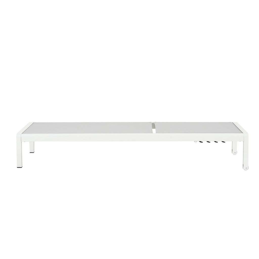 Chaise longue d'extérieur en aluminium Cape Coral (lot de 2) par Christopher Knight Home - 77,56 L x 25,20 l x 11,80 h (cm)