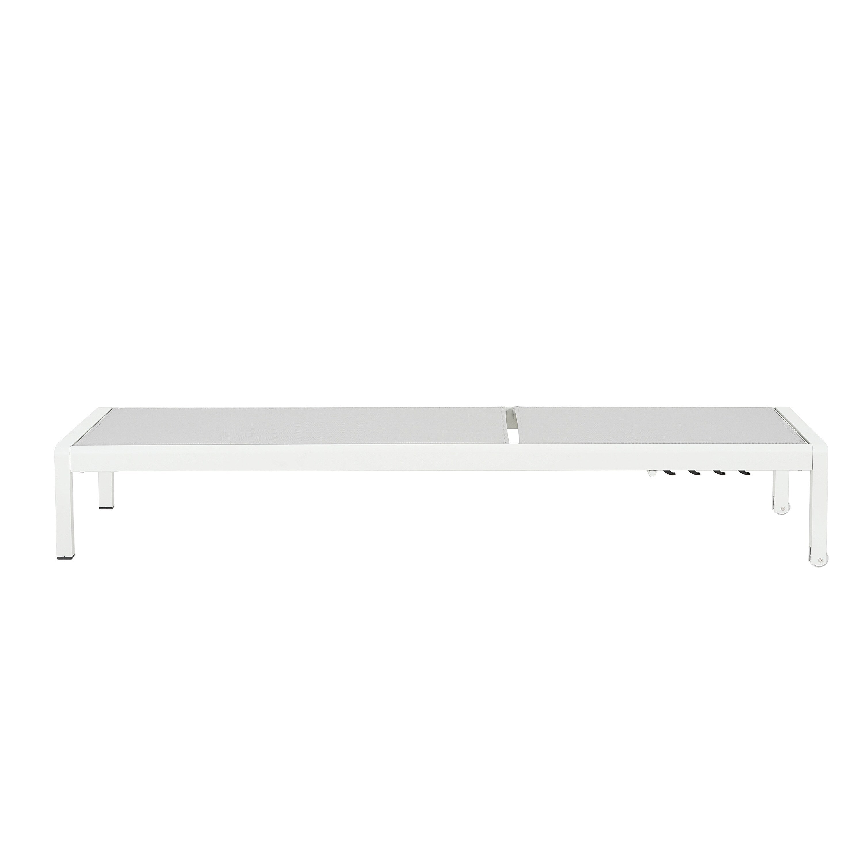 Chaise longue d'extérieur en aluminium Cape Coral (lot de 2) par Christopher Knight Home - 77,56 L x 25,20 l x 11,80 h (cm)