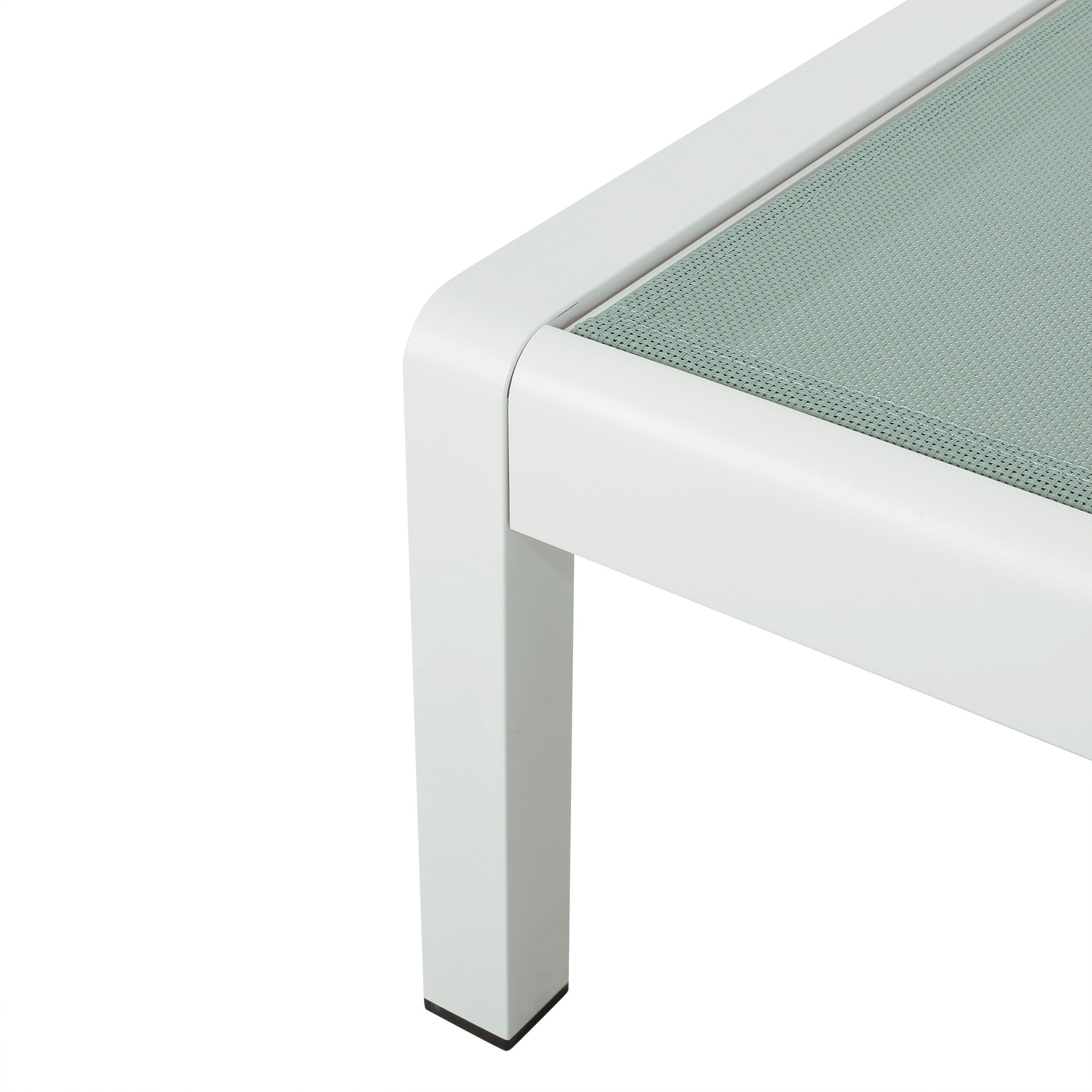 Chaise longue d'extérieur en aluminium Cape Coral (lot de 2) par Christopher Knight Home - 77,56 L x 25,20 l x 11,80 h (cm)